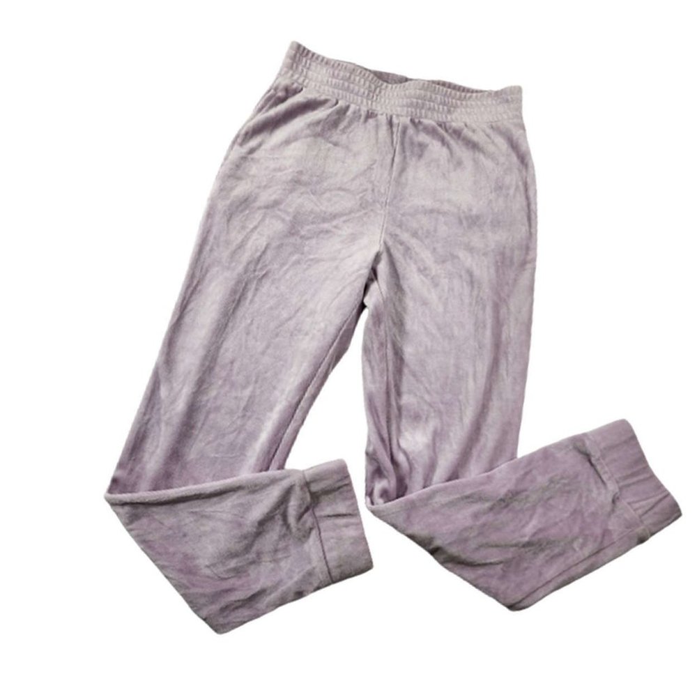 Pure Velour - Cuffed, Elasticated High Rise Velour Joggers, Purple by Wild Fable